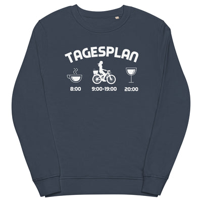 Tagesplan - Unisex Premium Organic Sweatshirt fahrrad xxx yyy zzz French Navy