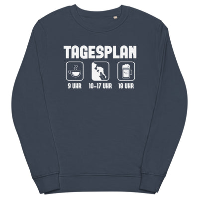 Tagesplan - (K) - Unisex Premium Organic Sweatshirt klettern xxx yyy zzz French Navy