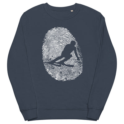 Thumb_Print_-_Skifahren_-_(SK) - Unisex Premium Organic Sweatshirt klettern ski xxx yyy zzz French Navy