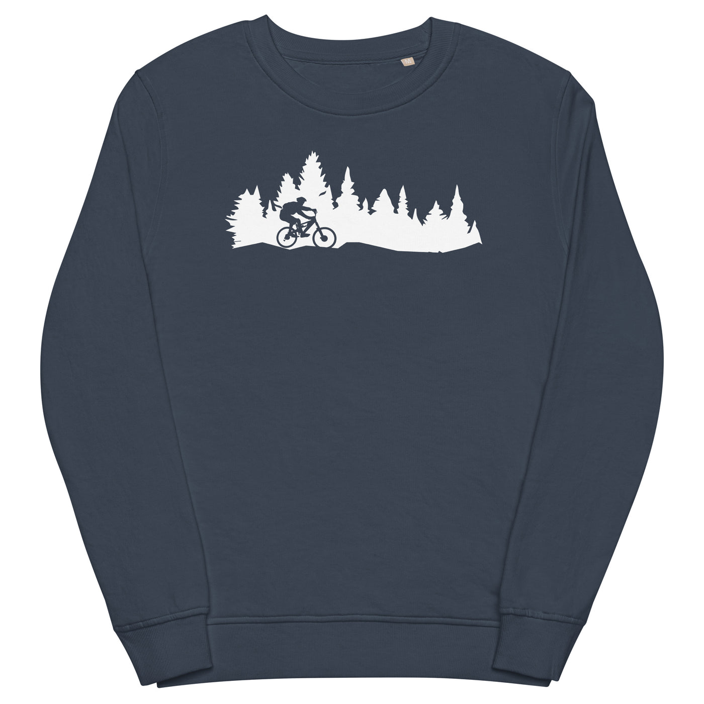 Bäume - Mountainbiking - (M) - Unisex Premium Organic Sweatshirt xxx yyy zzz French Navy