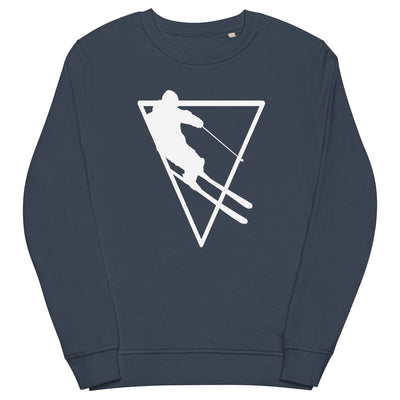 Dreieck - Skifahren - Unisex Premium Organic Sweatshirt klettern ski xxx yyy zzz French Navy