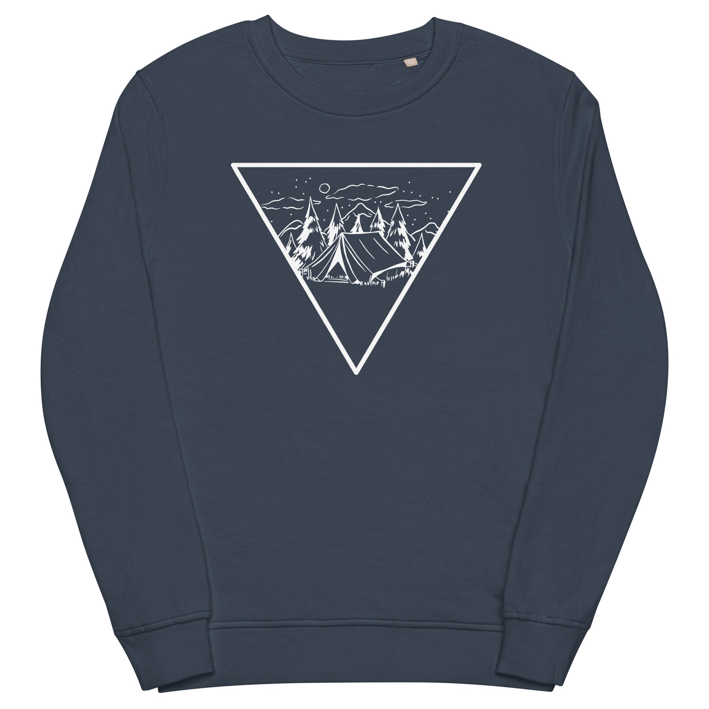 Dreieck und Camping - Unisex Premium Organic Sweatshirt camping xxx yyy zzz French Navy