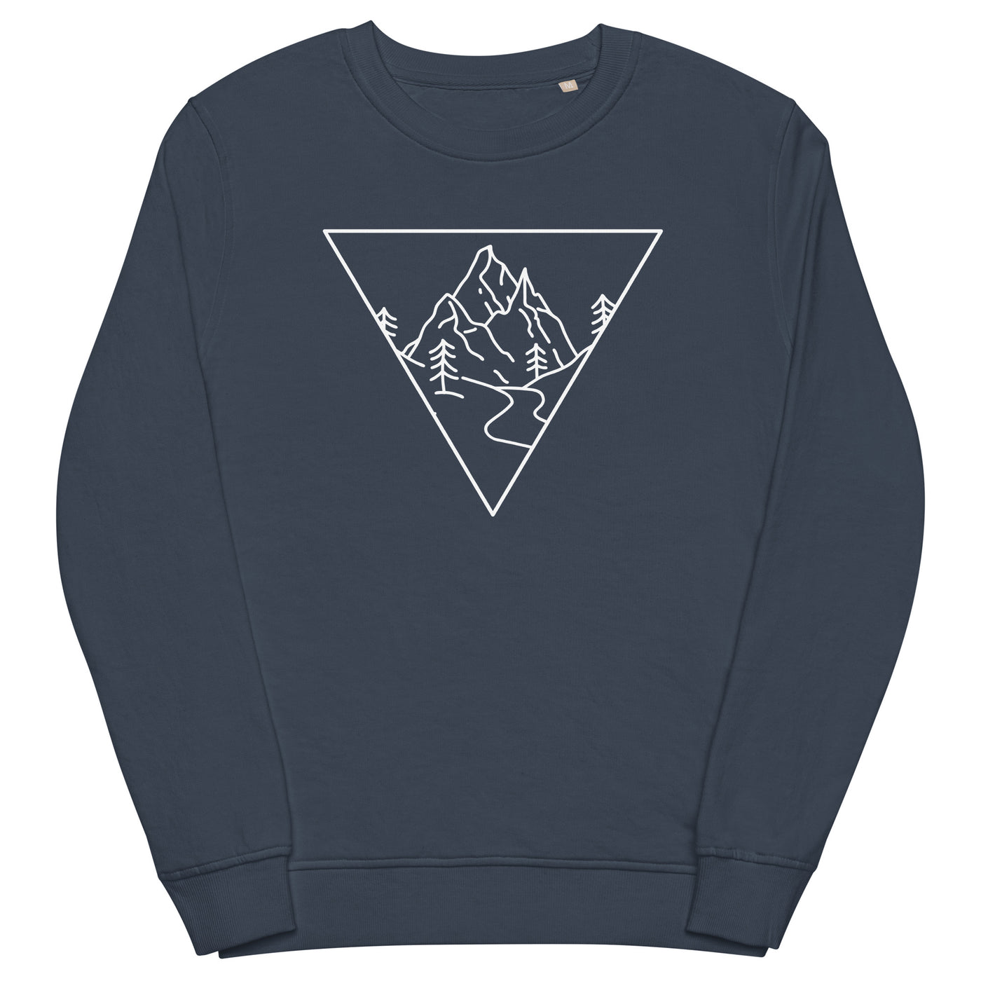 Dreieck und Berge - Unisex Premium Organic Sweatshirt berge xxx yyy zzz French Navy