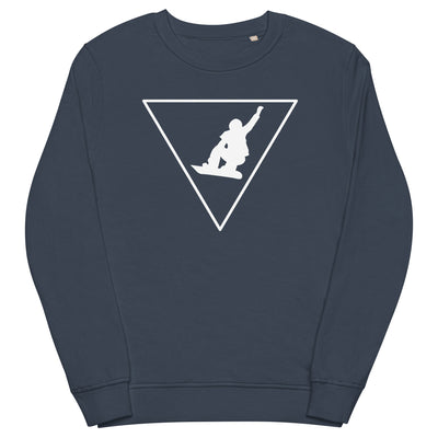 Dreieck und Snowboarding - Unisex Premium Organic Sweatshirt snowboarden xxx yyy zzz French Navy