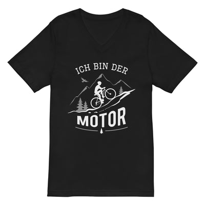 Ich bin der Motor - Herren V-Neck Shirt mountainbike 2XL
