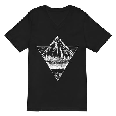 Berg - Geometrisch - Herren V-Neck Shirt berge wandern 2XL