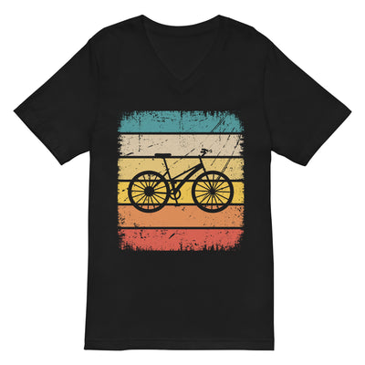Vintage Square and Cycling - Herren V-Neck Shirt fahrrad 2XL
