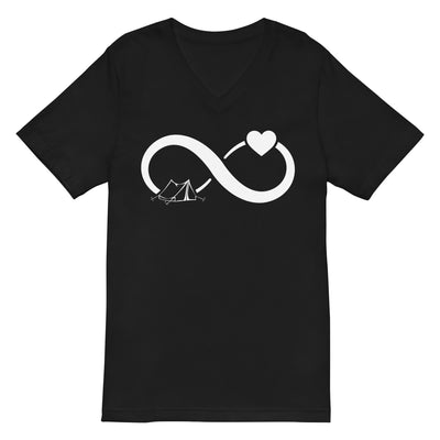 Infinity Heart and Camping 1 - Herren V-Neck Shirt camping xxx yyy zzz Default Title