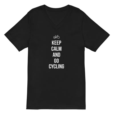 Keep calm and go cycling - Herren V-Neck Shirt fahrrad xxx yyy zzz 2XL