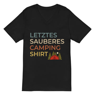 Letztes sauberes Camping Shirt - Herren V-Neck Shirt camping xxx yyy zzz 2XL