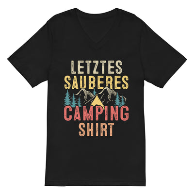 Letztes Sauberes Camping Shirt - Herren V-Neck Shirt camping xxx yyy zzz 2XL