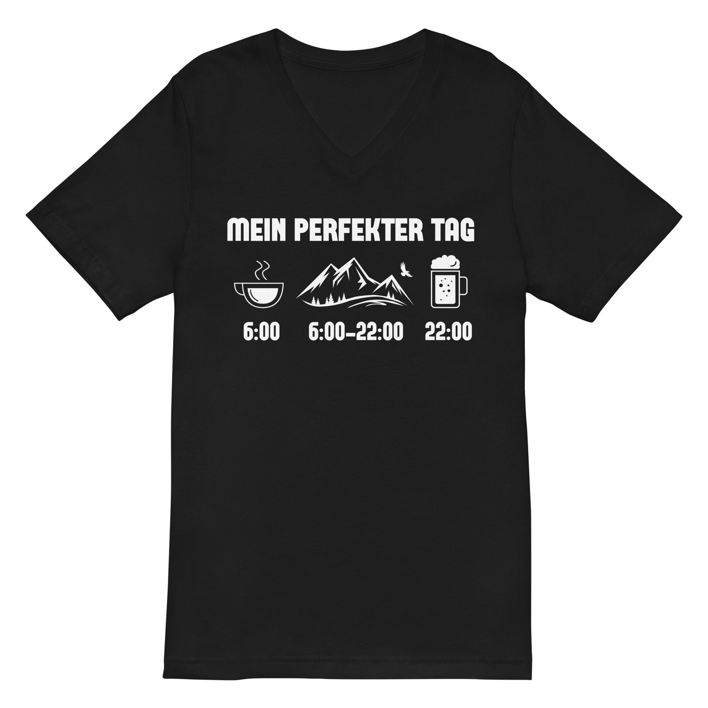 Mein Perfekter Tag - Herren V-Neck Shirt berge xxx yyy zzz 2XL