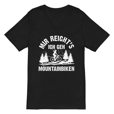 Mir reicht's ich geh mountainbiken - (M) - Herren V-Neck Shirt xxx yyy zzz