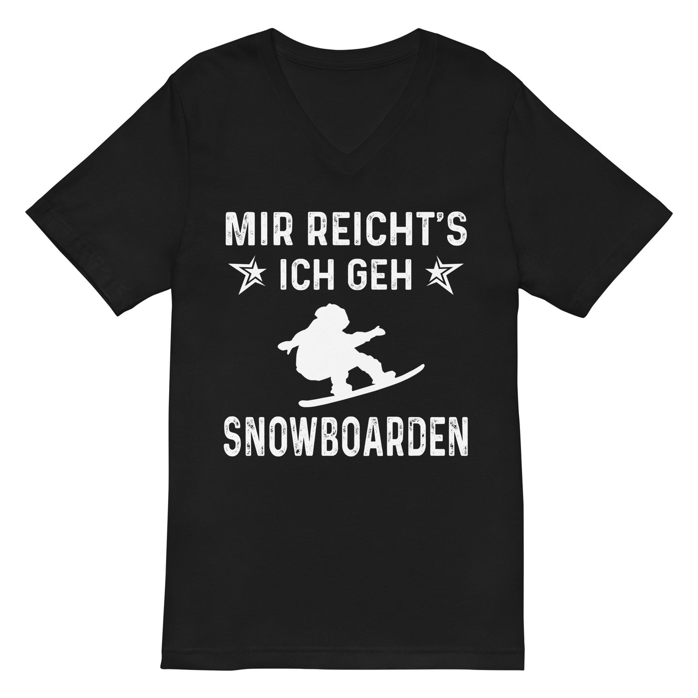 Mir Reicht's Ich Gen Snowboarden - Herren V-Neck Shirt snowboarden xxx yyy zzz 2XL