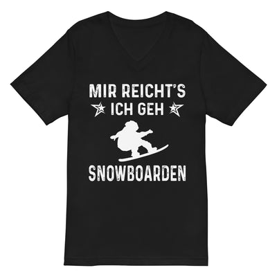 Mir Reicht's Ich Gen Snowboarden - Herren V-Neck Shirt snowboarden xxx yyy zzz
