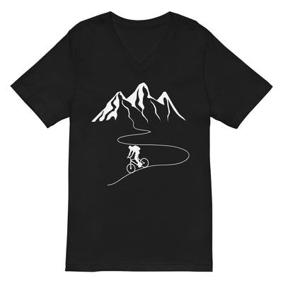 Berge - Kurve Linie - Radfahren - Herren V-Neck Shirt fahrrad xxx yyy zzz