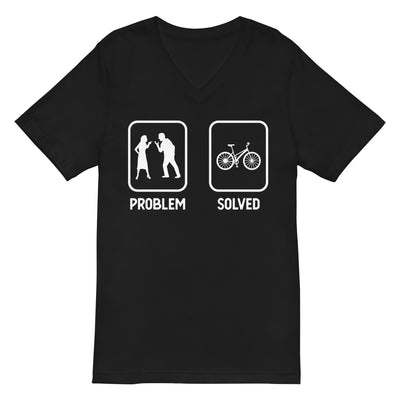 Problem Solved - Radfahren - Herren V-Neck Shirt fahrrad xxx yyy zzz 2XL