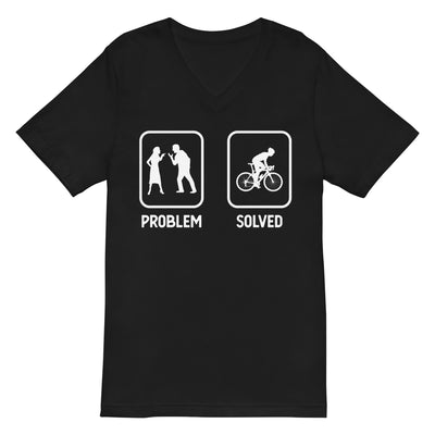 Problem Solved - Mann Radfahren - Herren V-Neck Shirt fahrrad xxx yyy zzz 2XL
