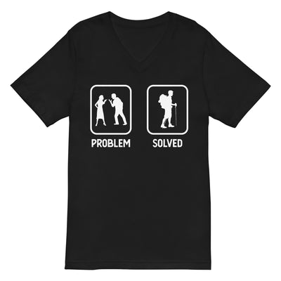 Problem Solved - Wandern - Herren V-Neck Shirt wandern xxx yyy zzz 2XL