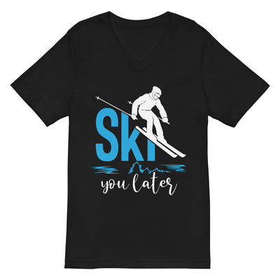 Ski_you_later_-_(S.K) - Unisex V-Neck Tee | Bella + Canvas 3005 klettern xxx yyy zzz 2XL