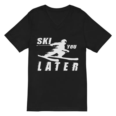 Ski_you_Later_-_(SK) - Unisex V-Neck Tee | Bella + Canvas 3005 klettern ski xxx yyy zzz 2XL