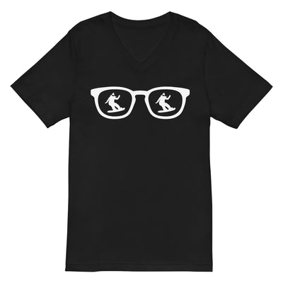 Sonnenbrille und Snowboarding 1 - Herren V-Neck Shirt snowboarden xxx yyy zzz 2XL