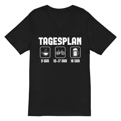 Tagesplan - Herren V-Neck Shirt fahrrad xxx yyy zzz 2XL