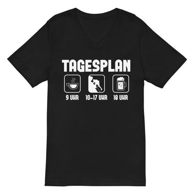 Tagesplan - (K) - Herren V-Neck Shirt klettern xxx yyy zzz 2XL