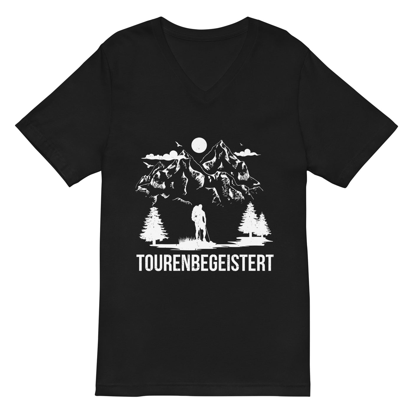 Tourenbegeisterung - Herren V-Neck Shirt wandern xxx yyy zzz 2XL