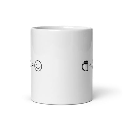 Beer Smile Face And Camping 1 - Tasse camping