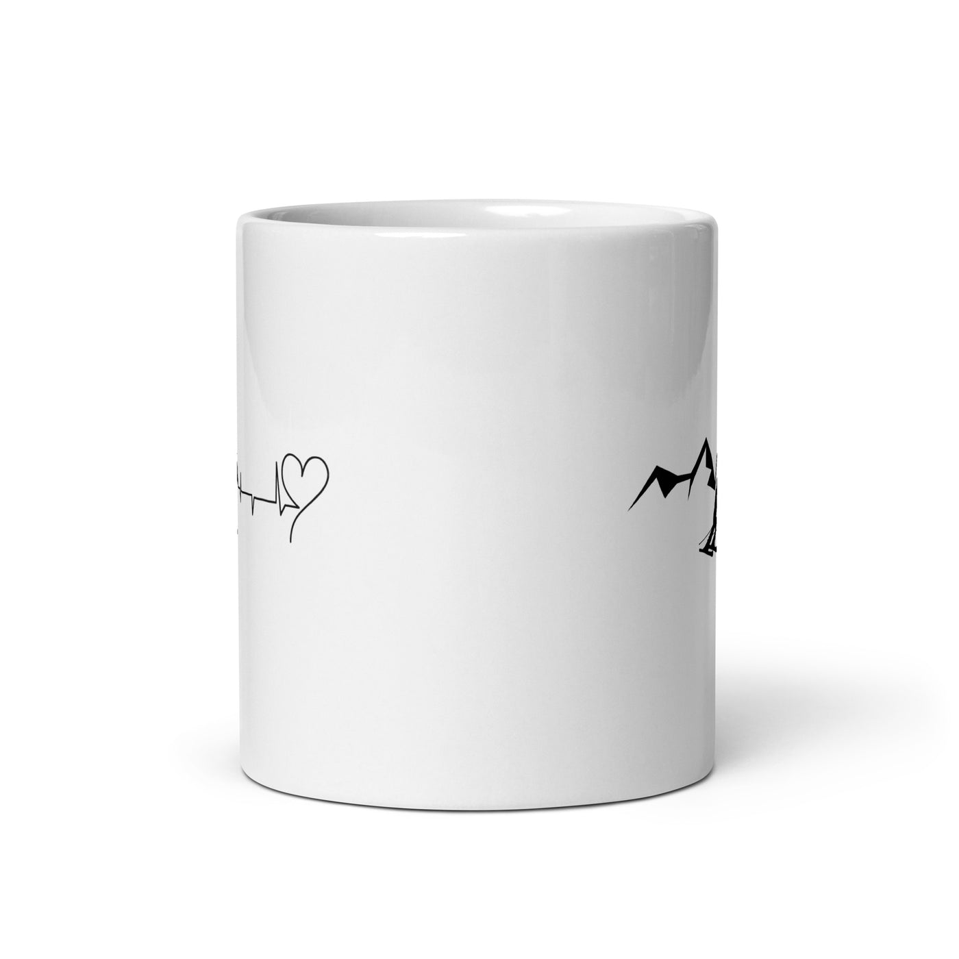 Heart - Heartbeat - Mountain - Skiing - Tasse ski