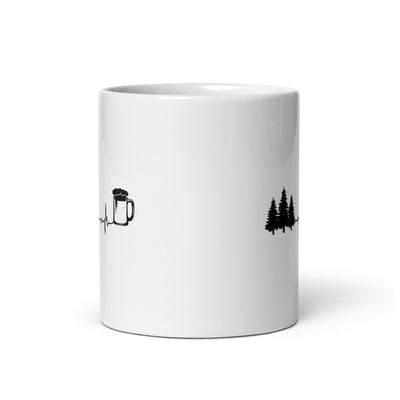 Heartbeat Beer And Trees - Tasse camping