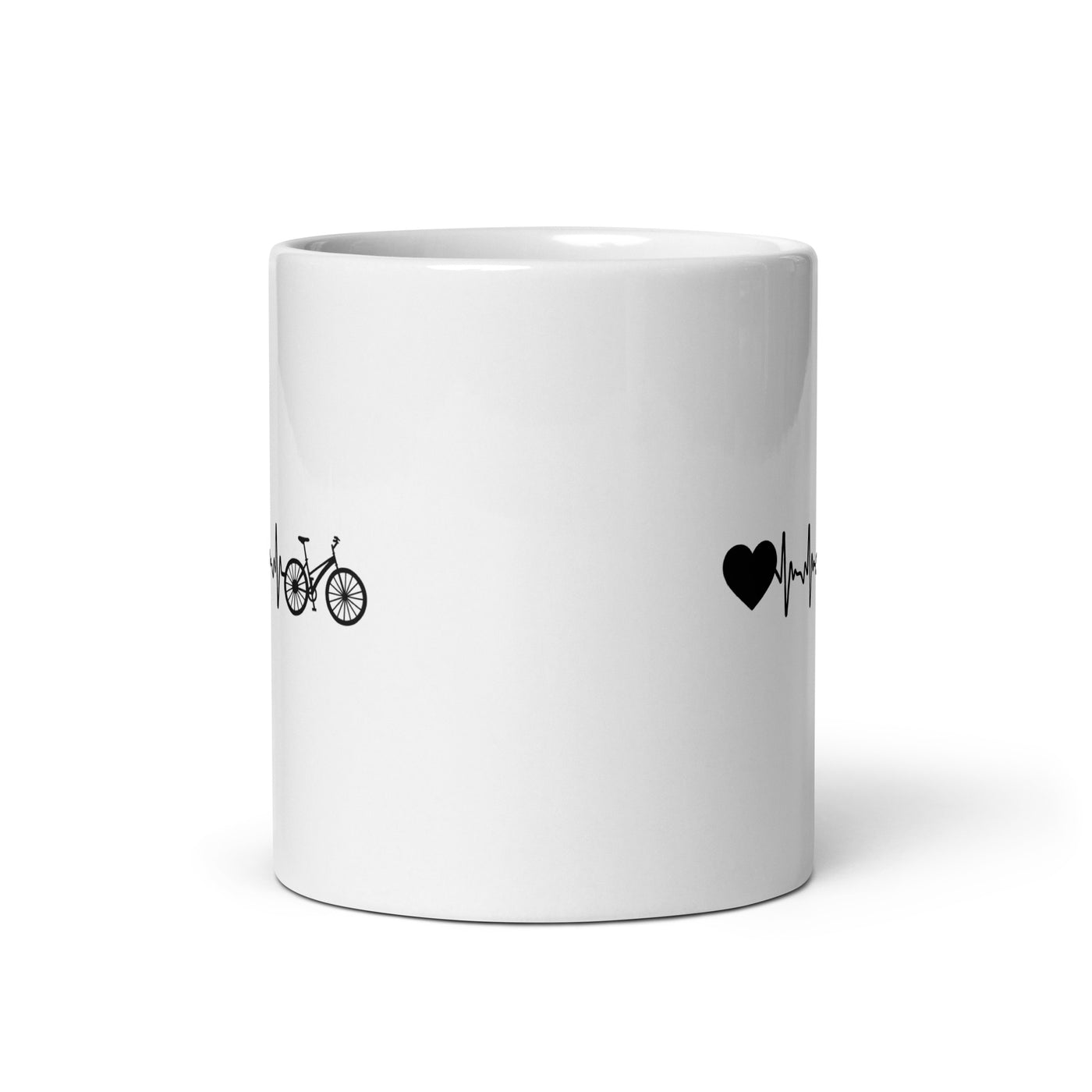 Heartbeat Heart And Bicycle - Tasse fahrrad