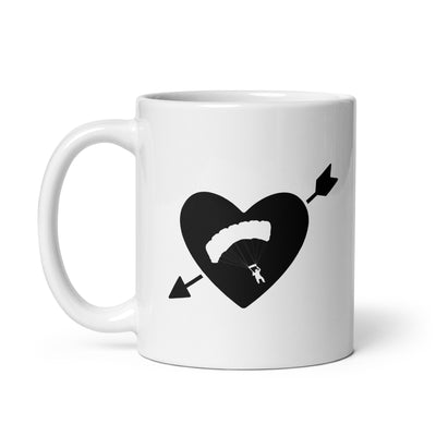 Arrow Heart And Paragliding - Tasse berge 11oz