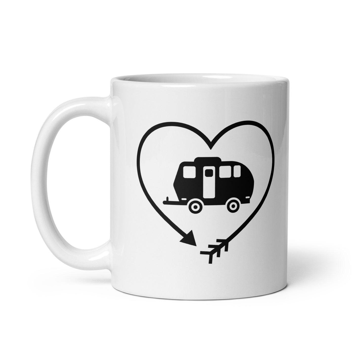 Arrow In Heartshape And Camping 2 - Tasse camping 11oz
