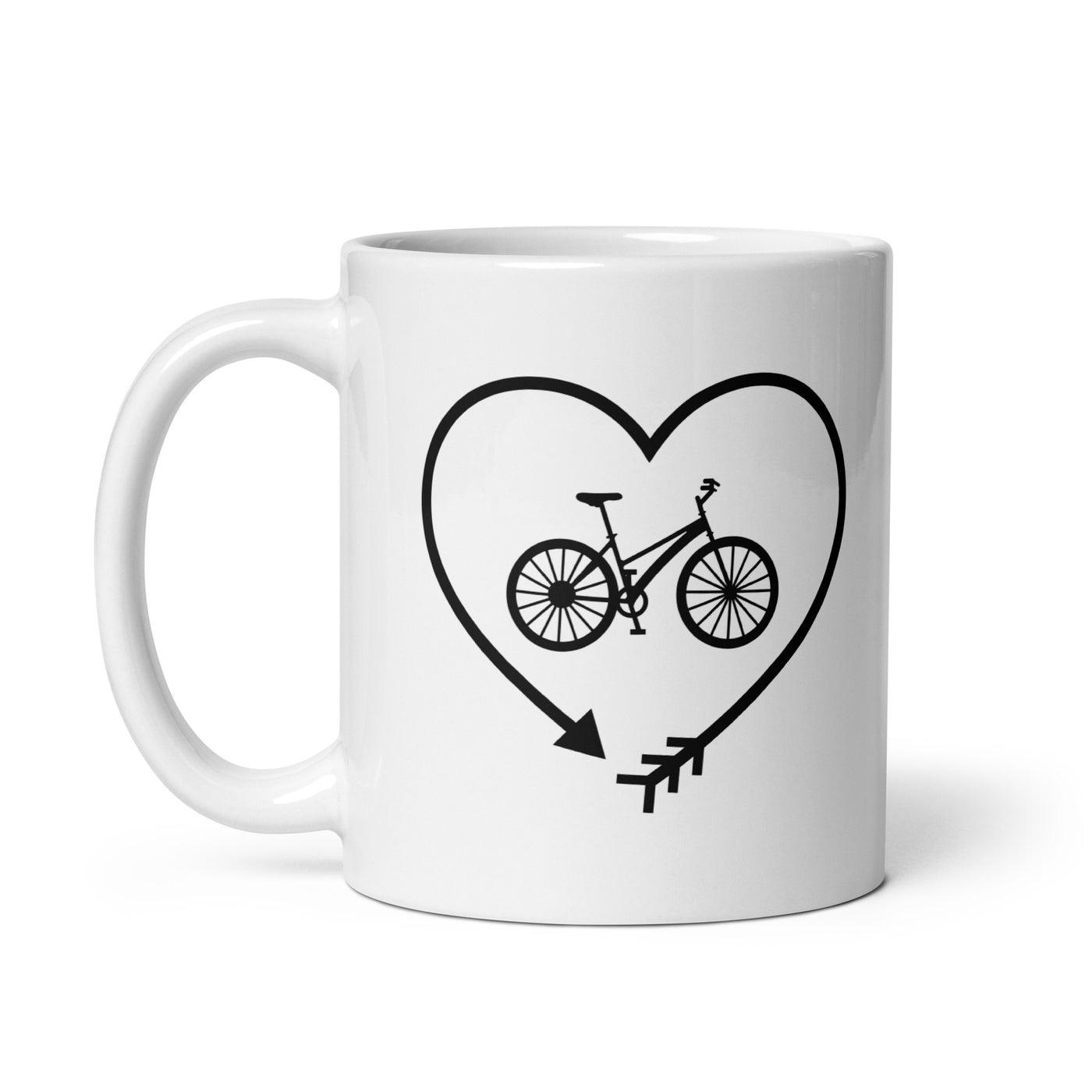 Arrow In Heartshape And Cycling - Tasse fahrrad 11oz