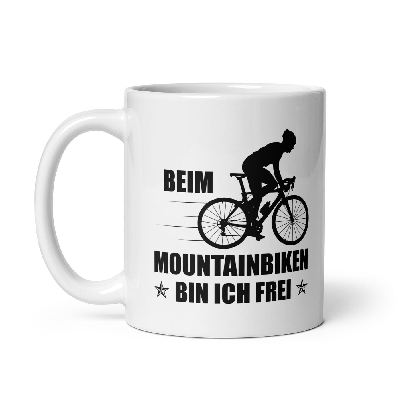 Beim Mountainbiken Bin Ich Frei 2 - Tasse fahrrad 11oz