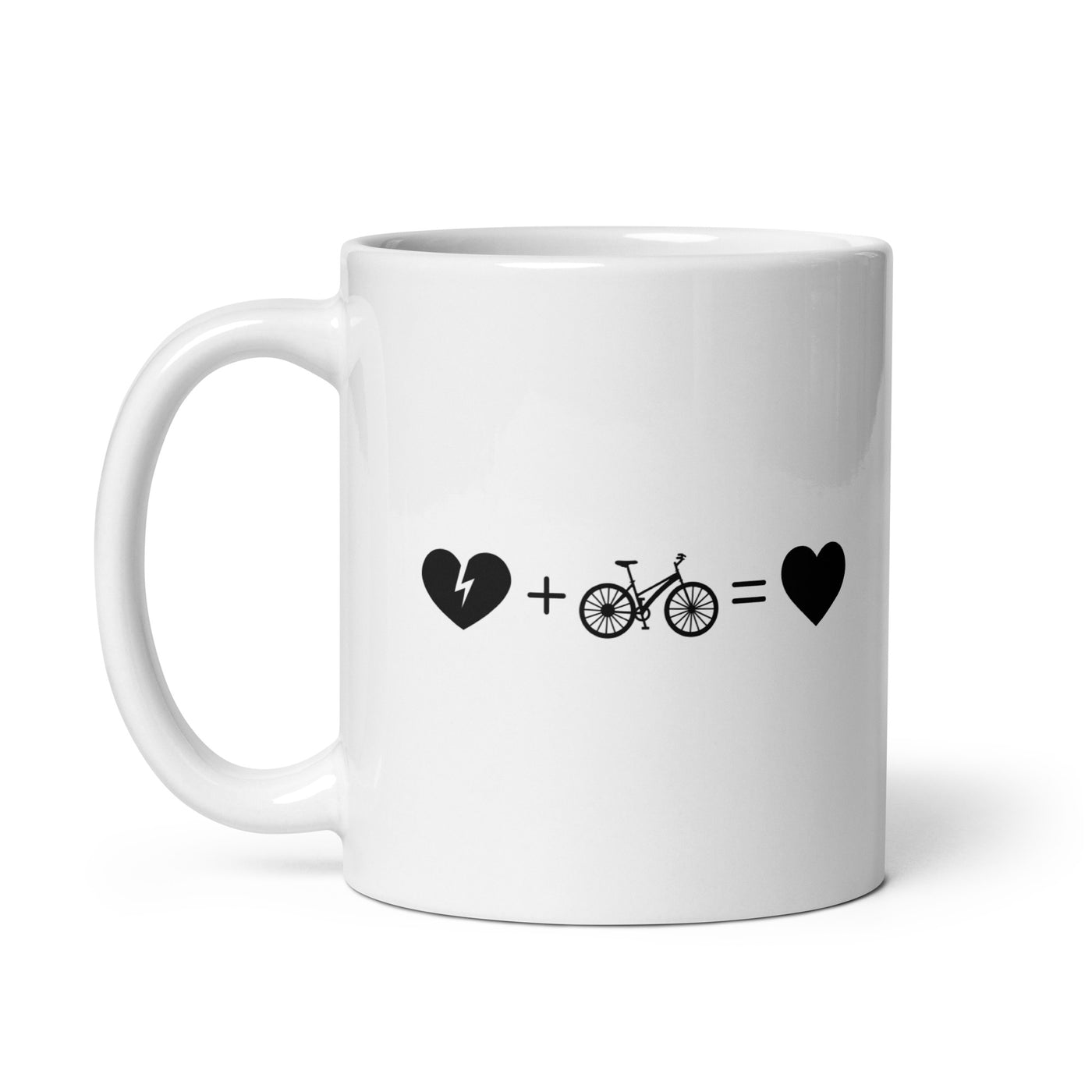 Broken Heart Heart And Cycling - Tasse fahrrad 11oz