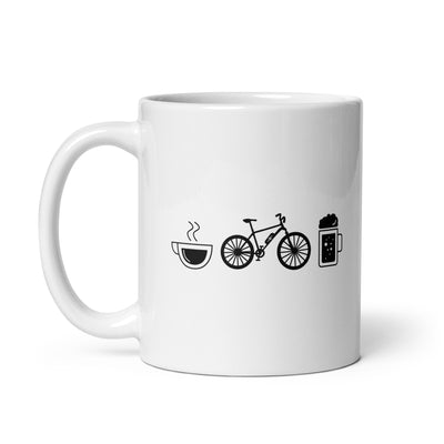 Coffee Beer And Ebike - Tasse e-bike 11oz