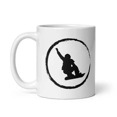 Cricle And Snowboarding - Tasse snowboarden 11oz