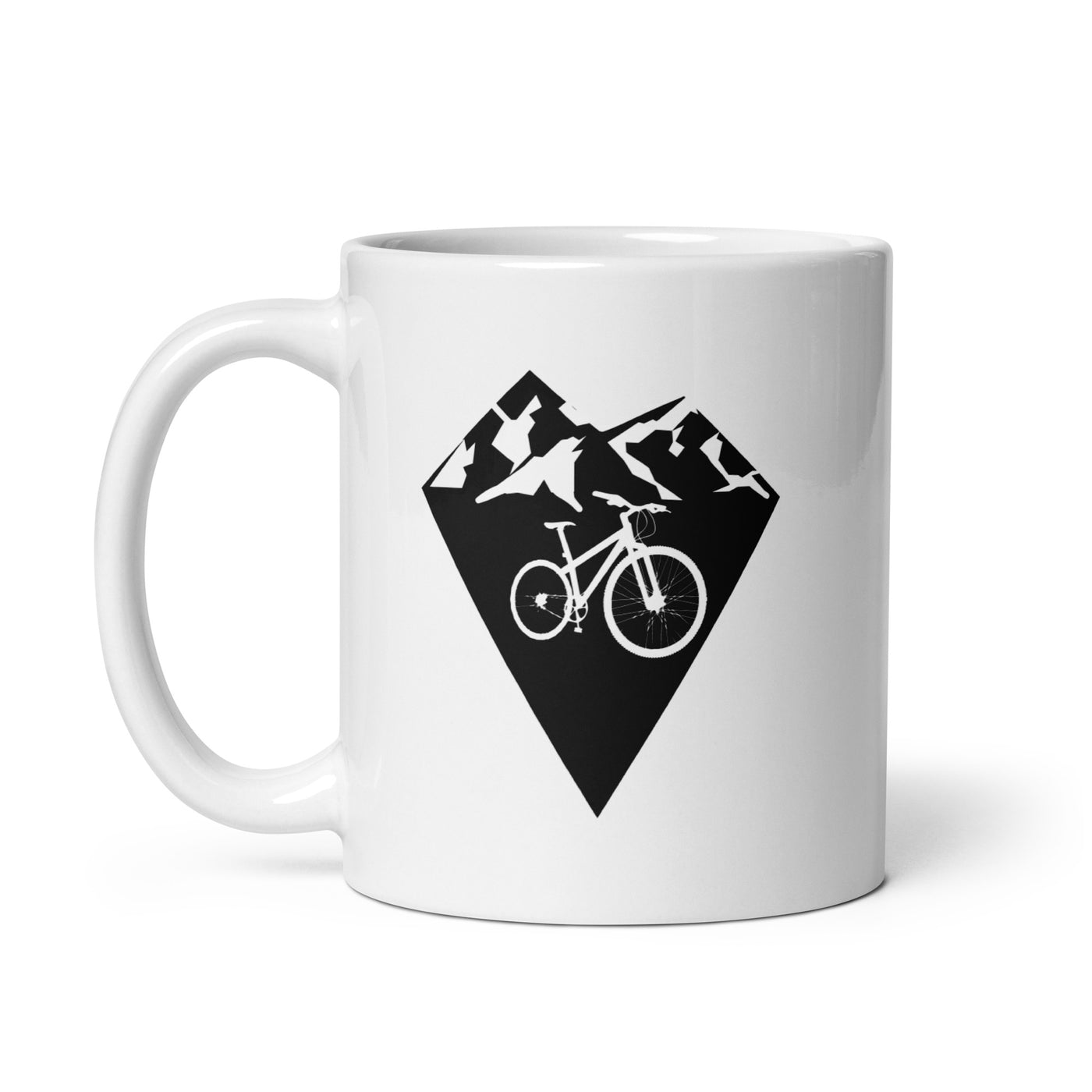 Diamond Shape - Mountain - Cycling - Tasse fahrrad 11oz