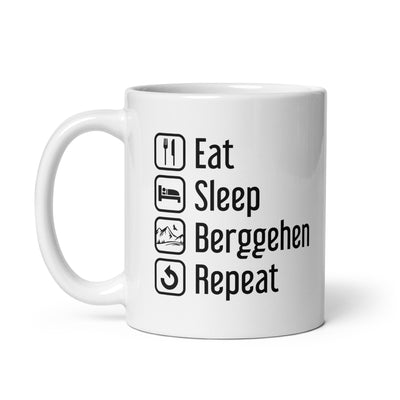 Eat Sleep Berggehen Repeat - Tasse berge 11oz