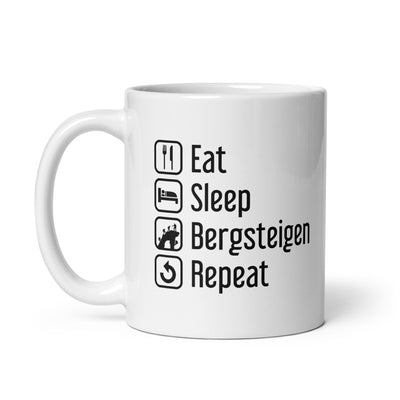 Eat Sleep Bergsteigen Repeat - Tasse klettern 11oz
