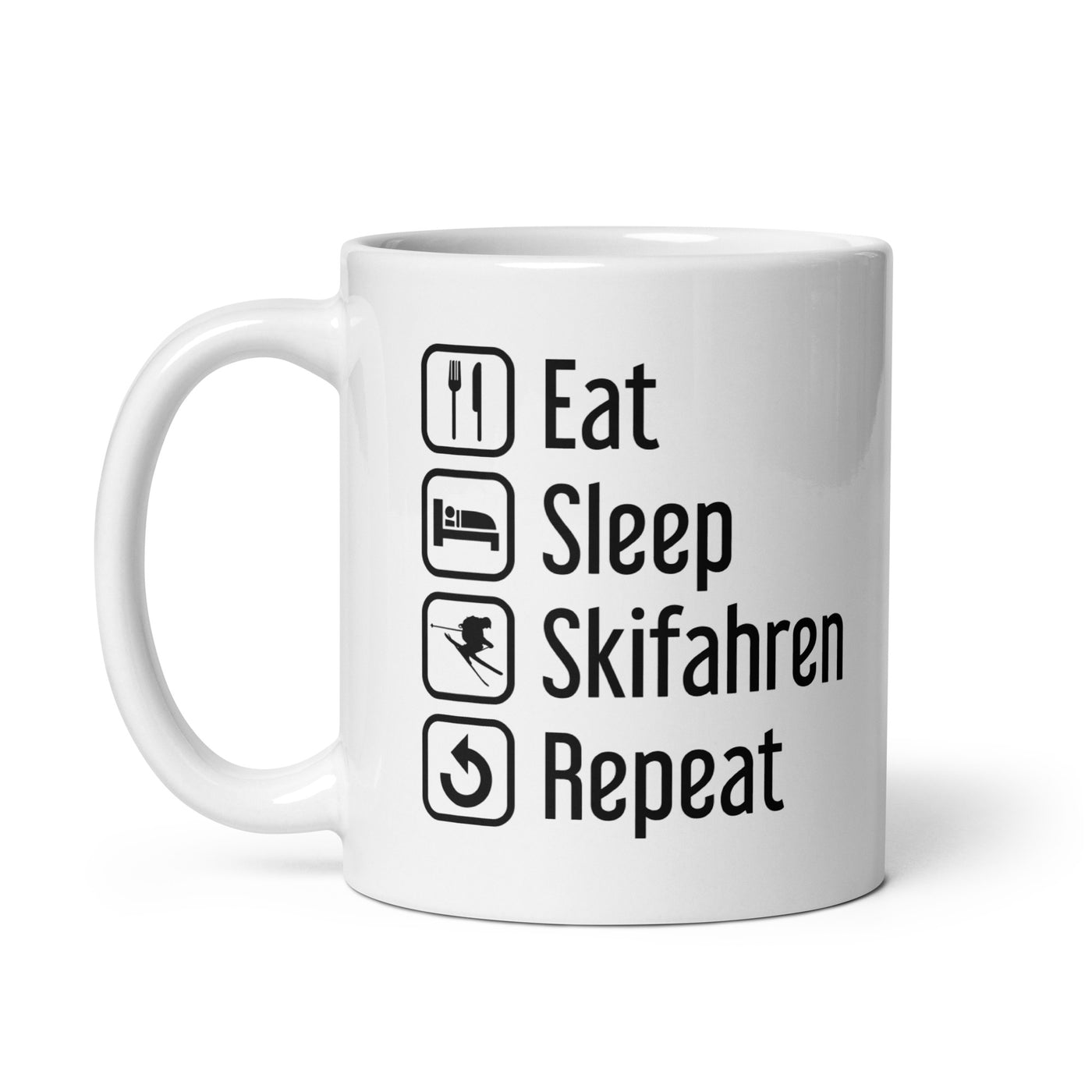 Eat Sleep Skifahren Repeat - Tasse ski 11oz