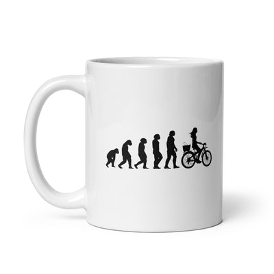 Evolution And Cycling - Tasse fahrrad 11oz