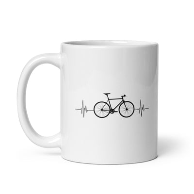 Fahrrad Herzschlag - Tasse fahrrad mountainbike 11oz