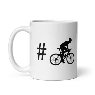 Hashtag - Man Cycling - Tasse fahrrad 11oz