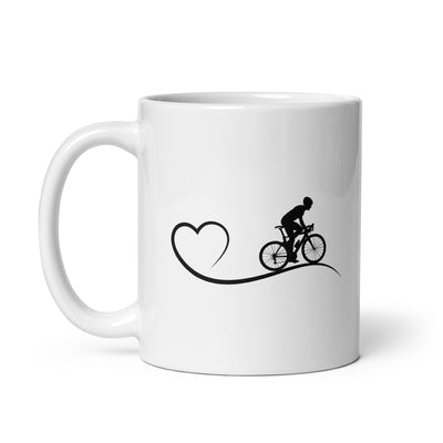 Heart 1 And Cycling - Tasse fahrrad 11oz