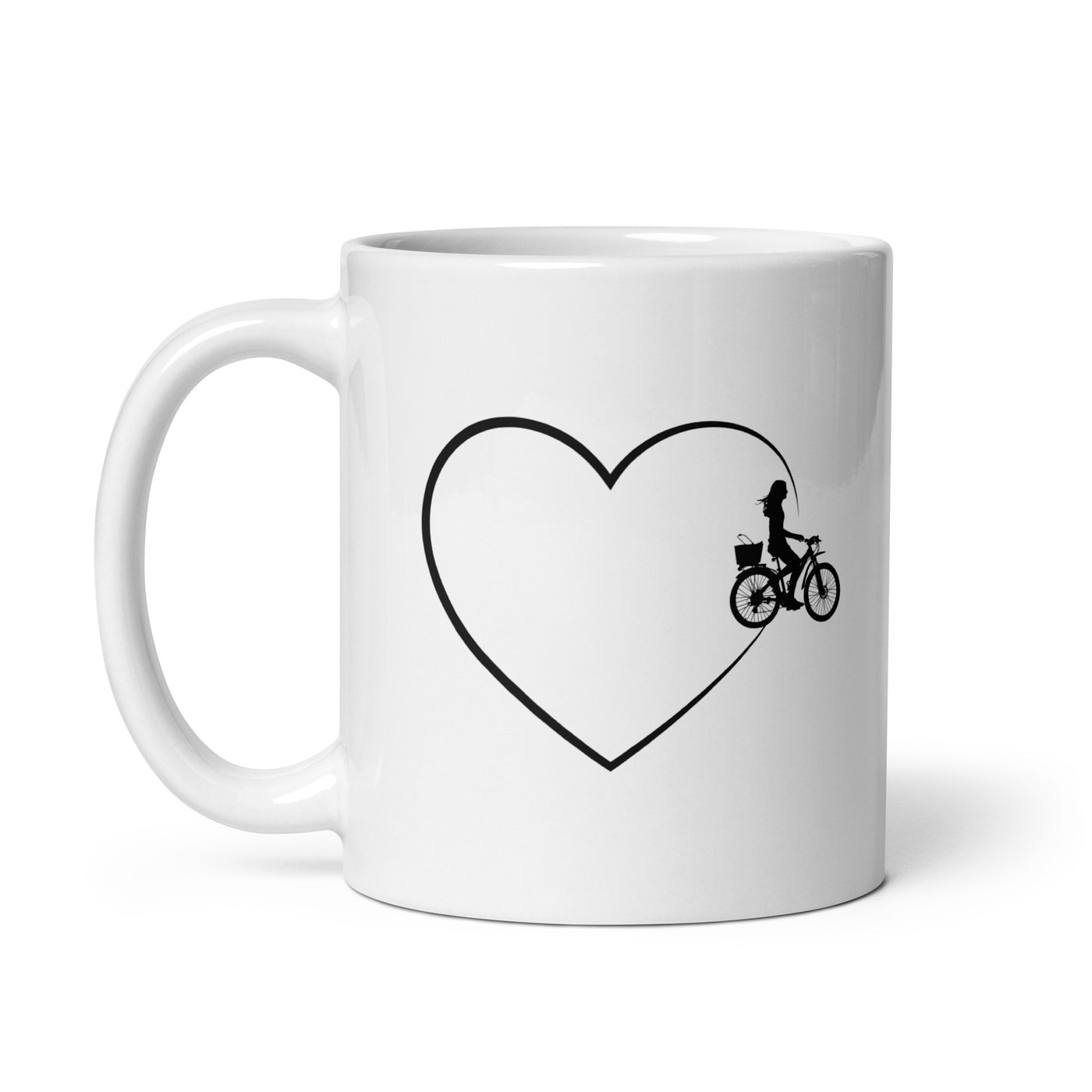 Heart 2 And Cycling - Tasse fahrrad 11oz