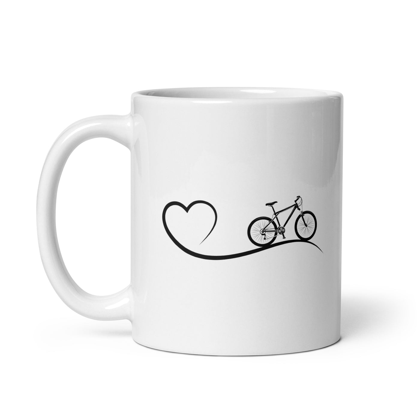 Heart 2 And Cycling - Tasse fahrrad 11oz